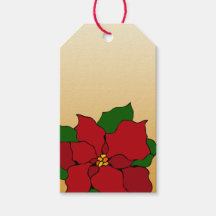 Poinsettia i glasmåleri