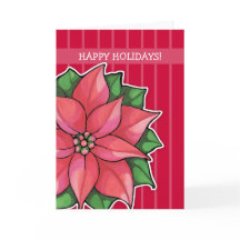 Poinsettia Joy Red rand-Helgdag