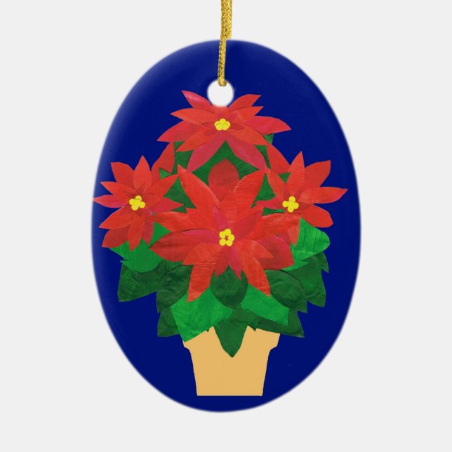 Poinsettia jul Ornament (Framsidan)