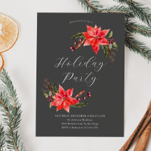 Poinsettia jul Party