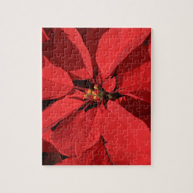 Poinsettia jul pussel (Vertikal)