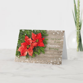 Poinsettia, Juldagen i december Helgkort