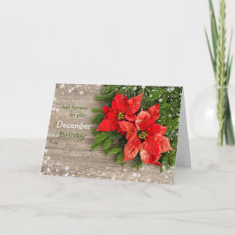 Poinsettia, Juldagen i december Helgkort