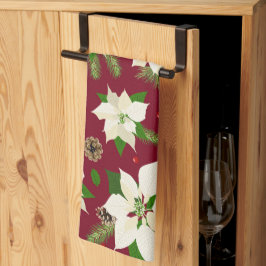 Poinsettia Kitchen Towels Kökshandduk