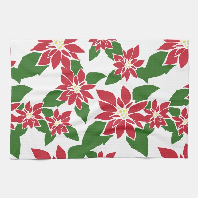 Poinsettia Kökshandduk (Horisontell)