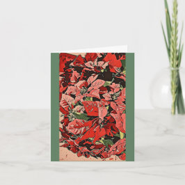 Poinsettia Kort