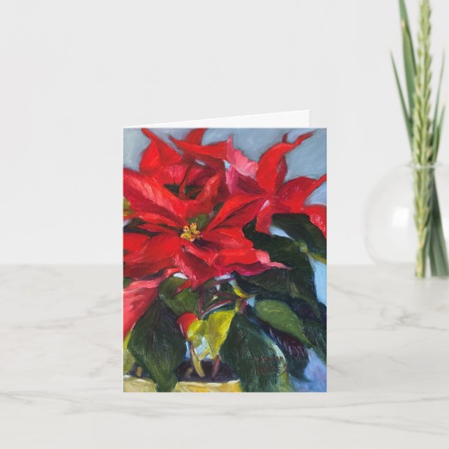Poinsettia Kort (Framsida)