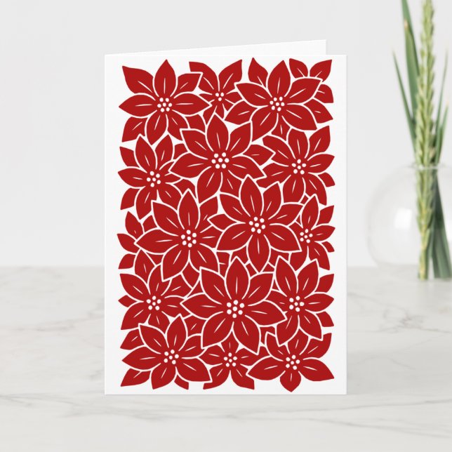 Poinsettia Kort (Framsida)
