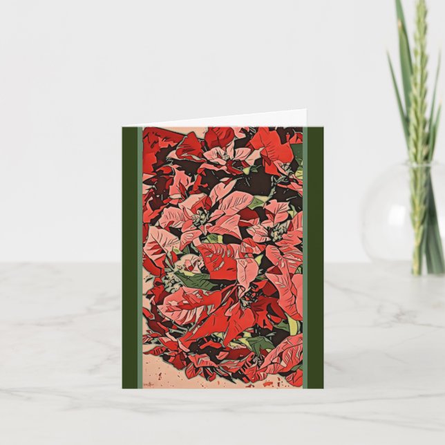 Poinsettia Kort (Framsida)