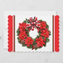 Poinsettia Lägg till signatur och hälsning Julkort