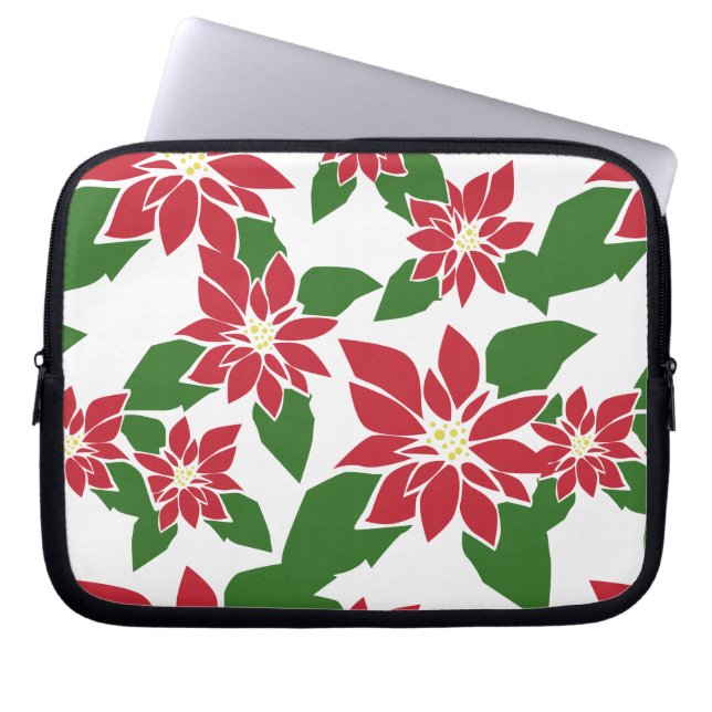 Poinsettia Laptop Sleeve (Framsidan)
