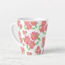 Poinsettia Latte Mugg