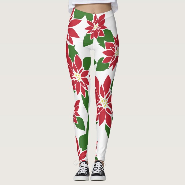 Poinsettia Leggings (Framsida)