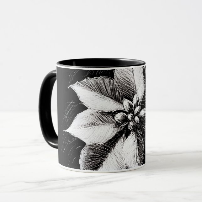 Poinsettia mug mugg (Framsida vänster)