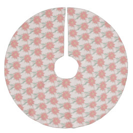 Poinsettia och Holly sprays Julgransmatta Borstad Polyester