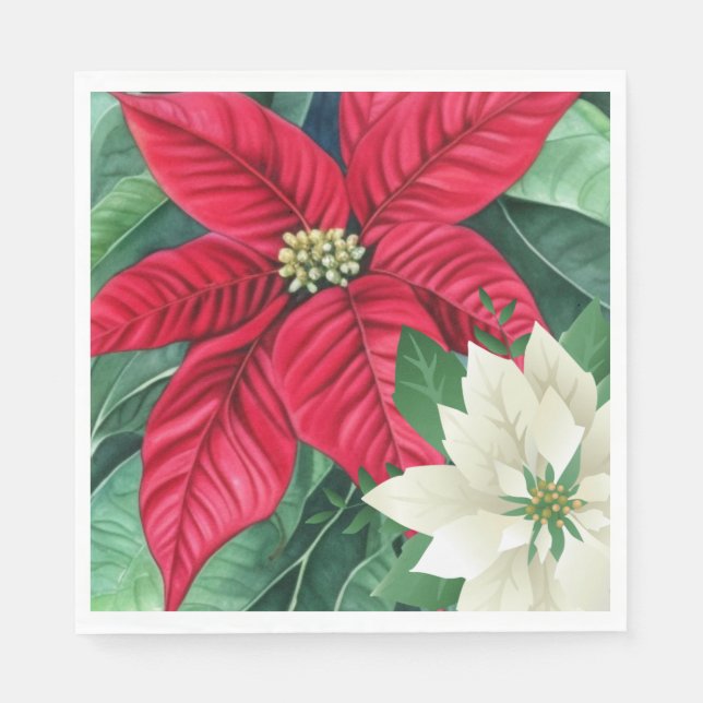 Poinsettia Pappersservett (Framsidan)