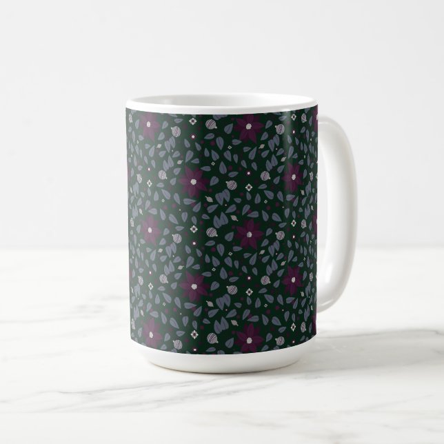 Poinsettia Paradise Coffee Mug Dark Kaffemugg (Framsida höger)
