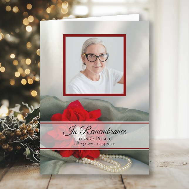 Poinsettia Pearls Winter-begravningstjänsten har m Program (Skapare uppladdad)