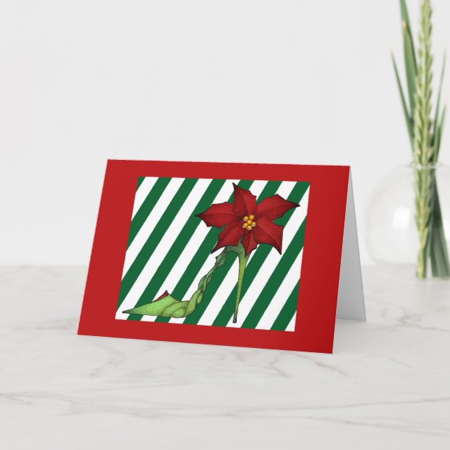 Poinsettia-skon-kort Helgkort (Framsida)