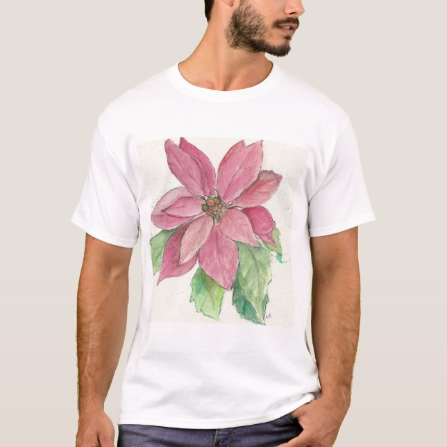 Poinsettia T Shirt (Framsida)