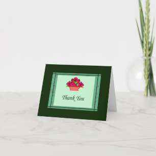 Poinsettia, tack för ditt kort med Grönt Gräns
