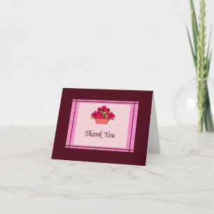 Poinsettia, tack för ditt kort med Rosa Gräns