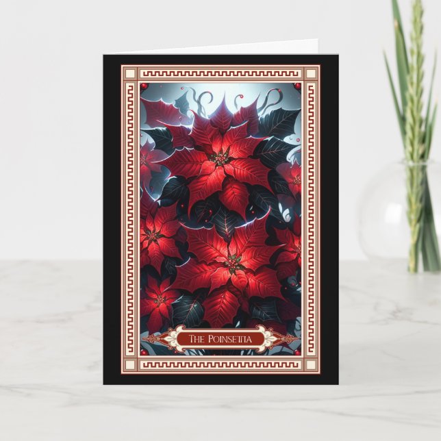 Poinsettia Tarot Card Kort (Framsida)