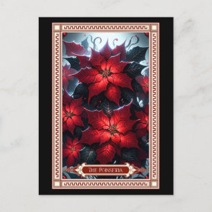 Poinsettia Tarot Card Vykort