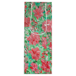 Poinsettia Vin Gift Bag