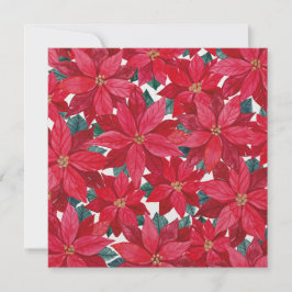 Poinsettia Vinterskydd  Julkort