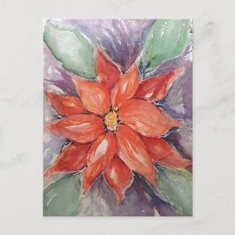 Poinsettia Vykort