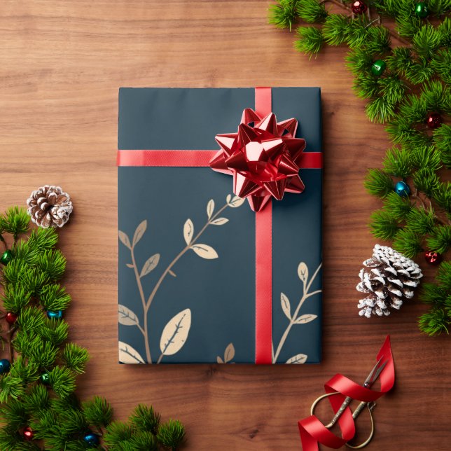 Poinsettia Wrapping Papper Presentpapper (Julgåva)