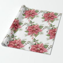 Poinsettia Wrapping Papper