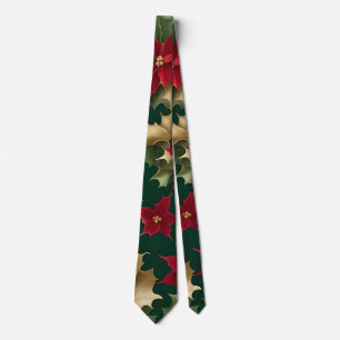 poinsettiaor i överflöd slips