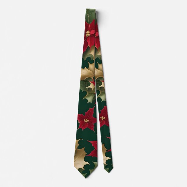 poinsettiaor i överflöd slips (Framsida)