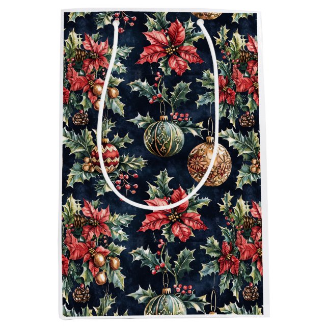 Poinsettias and Ornaments (Framsidan)