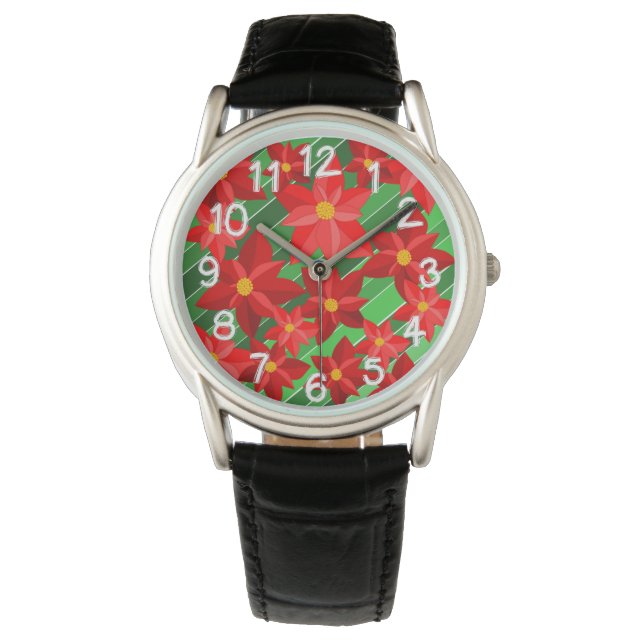 Poinsettias Armbandsur (Framsida)