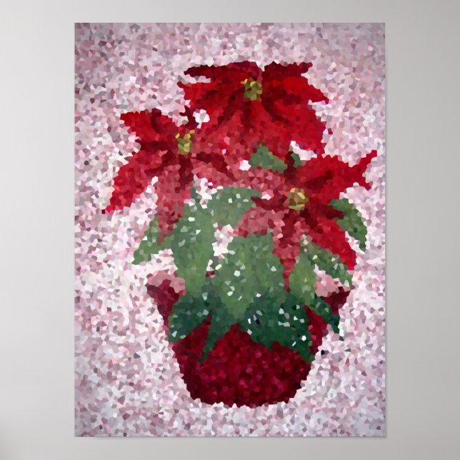 Poinsettias Crystallized Poster (Framsidan)