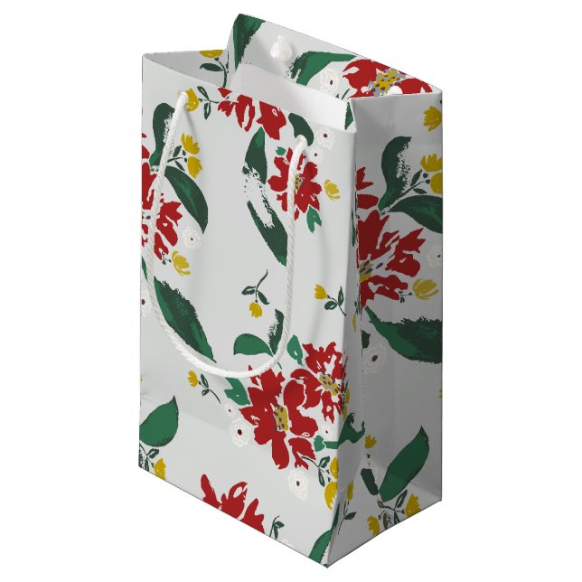 Poinsettias for all Seasons Gift Bag (Framsidan Vinklad)