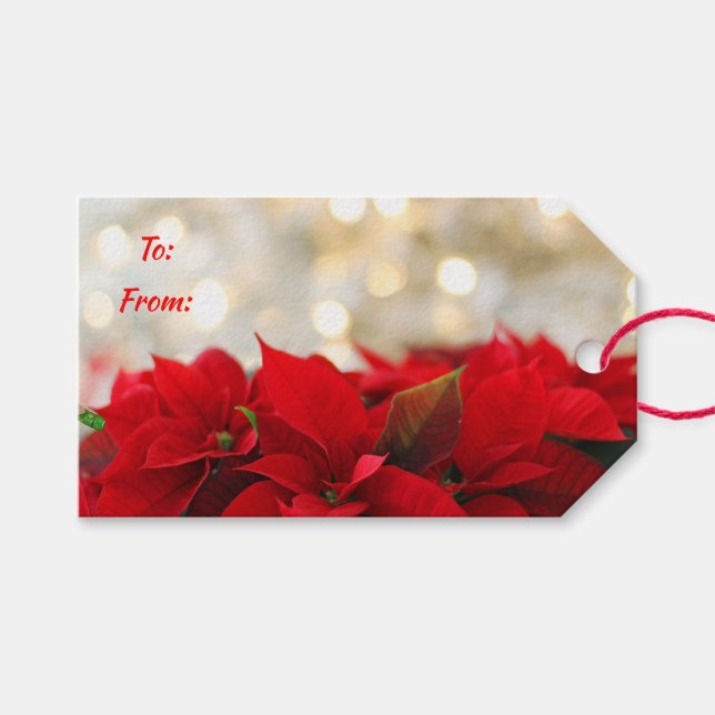 Poinsettias Presentetikett (Framsidan (Horisontell))