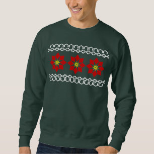 Poinsettior Lång Ärmad Tröja