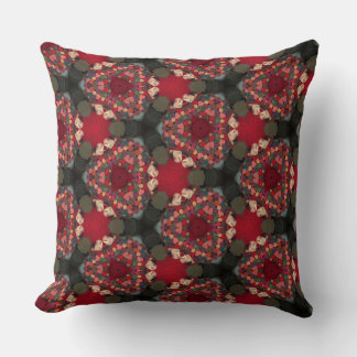 Poinsietta Trifecta Abstrakt Design.ll Kudde