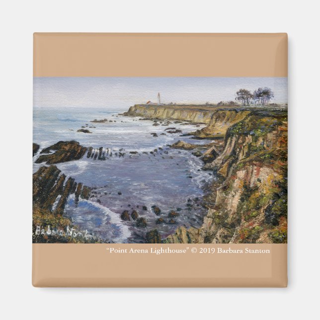 "Point Arena Lighthouse" Magnet (Framsidan)