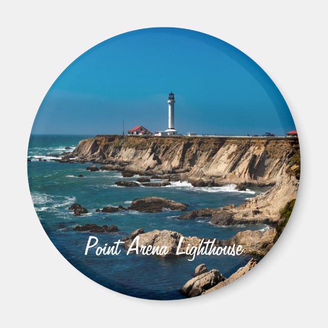 Point Arena Lighthouse Scenia Magnet (Framsidan)