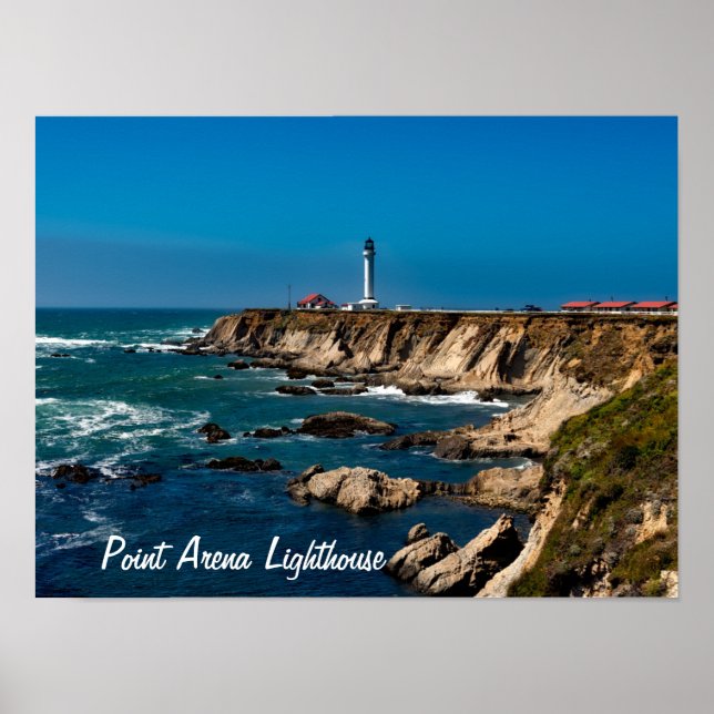 Point Arena Lighthouse Scenia Poster (Framsidan)