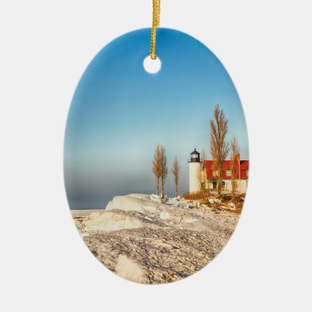 Point Betsie Julgransprydnad Keramik (Framsidan)