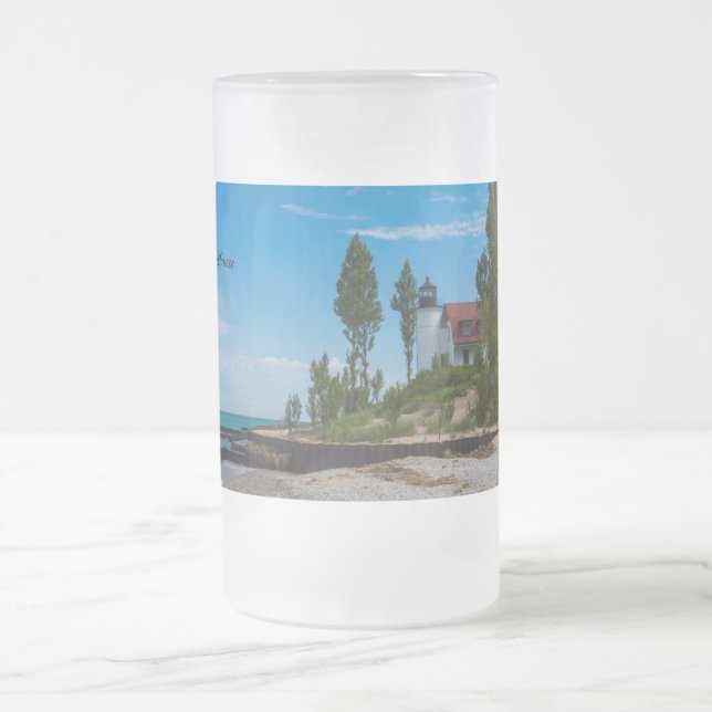 Point Betsie Light Frosted Mugg (Center)