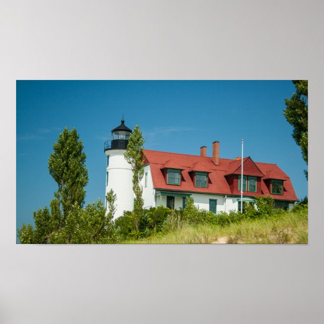 Point Betsie Lighthouse, Frankfort, Michigan Poster (Framsidan)