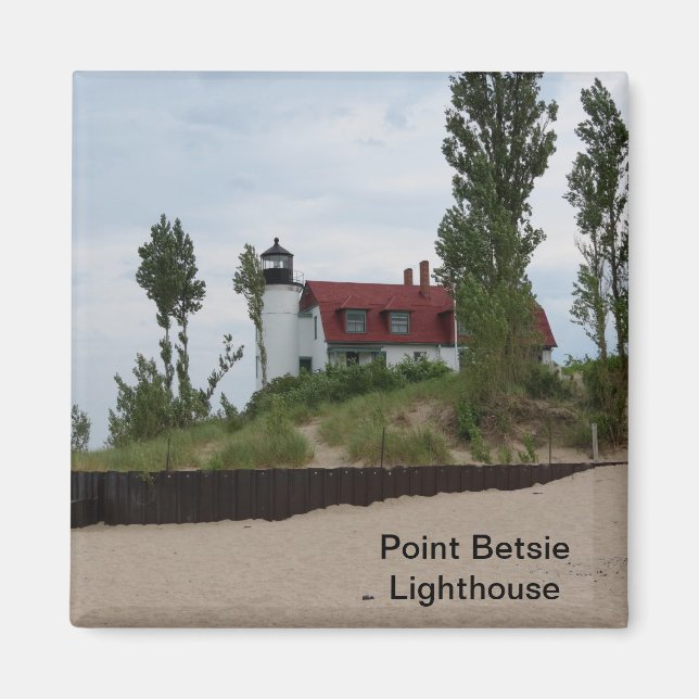 Point Betsie Lighthouse Magnet (Framsidan)