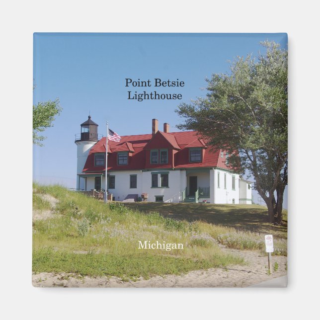 Point Betsie Lighthouse-magnet Magnet (Framsidan)
